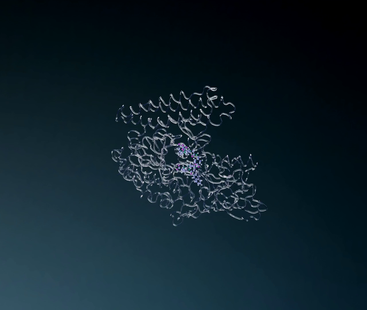 All-atom molecular dynamics trajectory of a protein–ligand complex