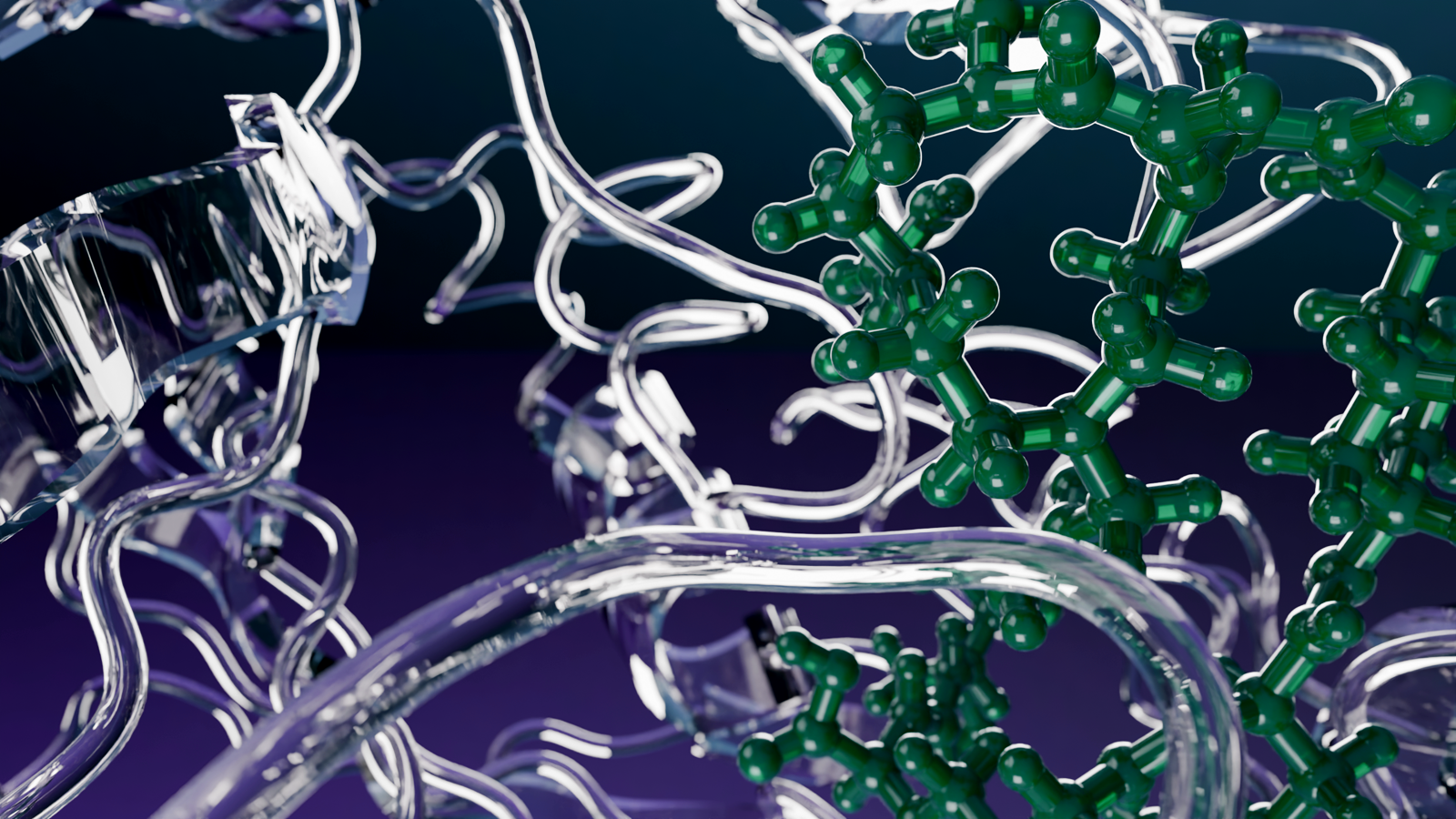 Ligand close-up · ball-and-stick detail